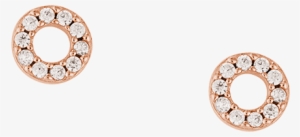 Circle Outline Crystal Stud Set - Circle