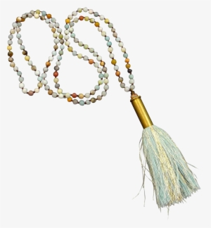 Amazonite Bullet Shell Casing Necklace With A Blue - Jewelry Making