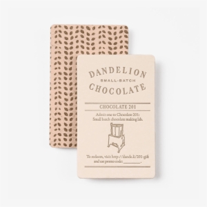Chocolate 201 Class Gift Card - Dandelion Chocolate