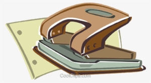 Paper Hole Puncher Royalty Free Vector Clip Art Illustration - Hole Puncher Clipart