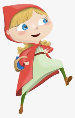 Decorative Sticker Illustrating Little Red Riding Hood - Imagenes De Caperucita Roja Png