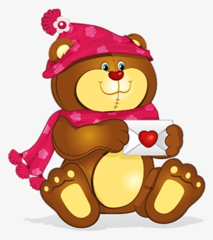 Valentines Day Cartoons, Teddy Bear Images, Cartoon - Пнг Влюбленные Мишки