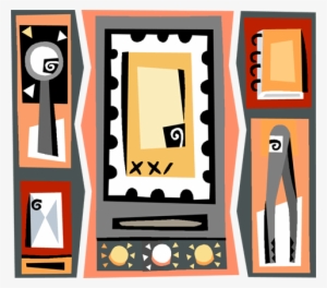 Paper Binder Envelope And Hole Punch Royalty Free Vector - Paper Binder