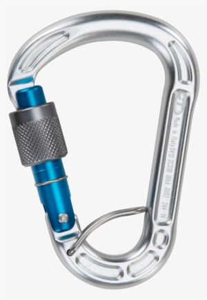 Hot Forged Light Alloy Hms Carabiner With Screwgate, - Climbing Technology Concept Sgl Carabiner Grey