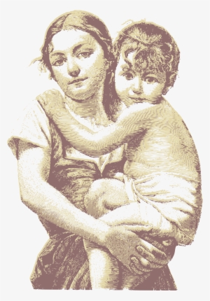 This Free Icons Png Design Of Vintage Woman With Child