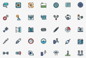 Colorful Engine Icons - Engine Icons