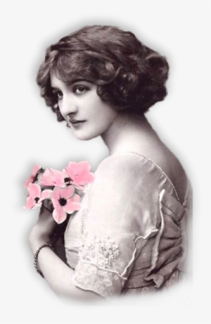 Beautiful Woman ~ Transparent Background Fotografía - Vintage Woman Transparent Background