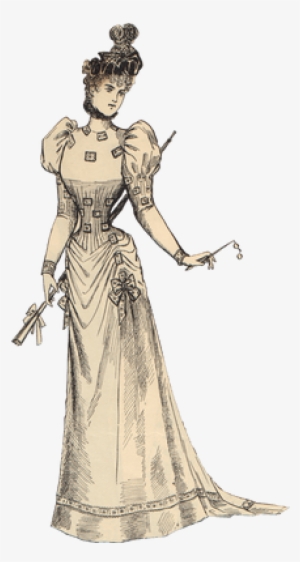 Victorian Vintage Woman - Victorian Lady Transparent