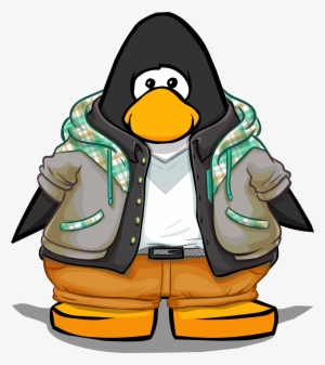 Plaid Hoodie Outfit Pc - Club Penguin Blue Tux