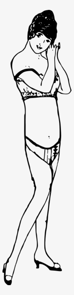 Vintage Woman In A Bikini