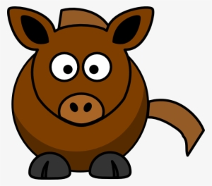 Horse Face Clip Art - Horse Cartoon Cute