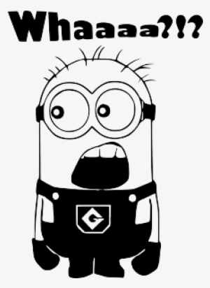Despicable Me Minions Black And White Pictures To Pin - Minion Decal