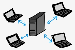 Peer To Peer Network And Client Server Technology - Cliente Servidor Png
