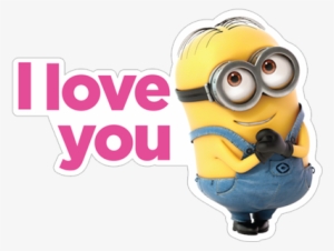 I Love You Minion Romantic - Viber Stickers Despicable