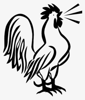 French Rooster By Erte - Clip Art Rooster Black And White