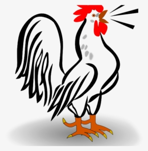 Rooster Clipart Rooster Clip Art At Clker Vector Clip - Rooster Crowing Clipart Png