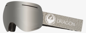 Mill With Lumalens Silver Ionized Dark Smoke Lens - Dragon Nfx2 Ski Goggles - Grey ~ Silver