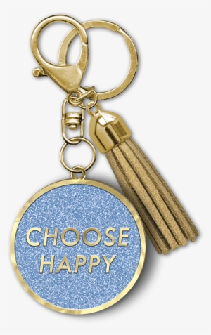 Choose Happy Enamel Keychain - Keychain
