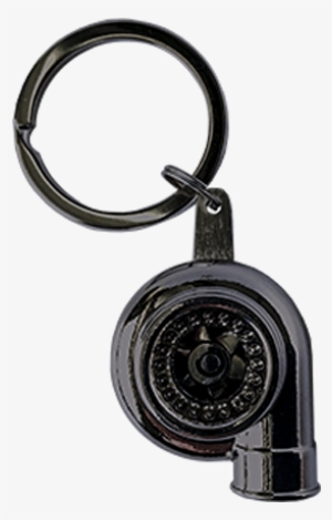 Black Chrome Turbo Keychain - Transparent Turbo Keychain