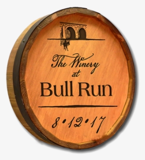 Quarter Wine Barrel Head - Whiskey Label 1 Engraved Quarter Barrel Wood Sign