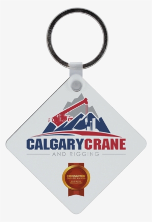 Mdf Square Key Chain - Award