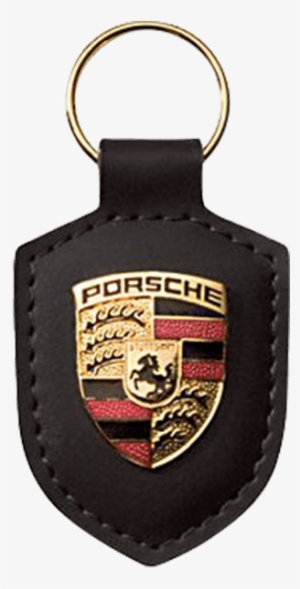 Black Crest Porsche Keyring - Porsche Keyring