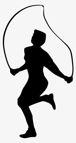 Fitness Silhouette Png - Jump Rope Exercise Clipart
