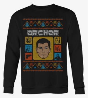 Face Long Large V=1523868548 - Archer Christmas Sweater