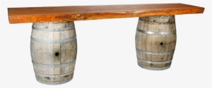 Rustic Redwood Bar Table - Coffee Table