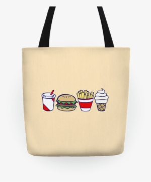 Cute Fast Food Tote - Cute Tote Bag Png