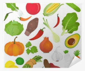 Colorful Cute Vector Icons - Vegetable Vector