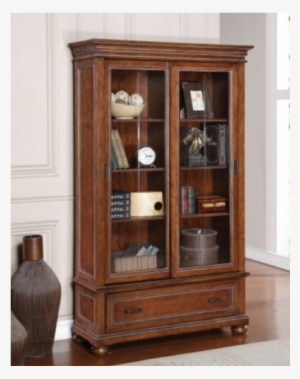 American Heritage Sliding Door Bookcase - Flexsteel Sliding Door Bookcase