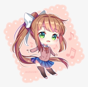 Monika Just Monika Chibi Fanart Ddlc Doki Doki Literature - President Of The United States