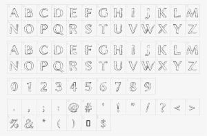 Character Map - Font Led Display Ttf