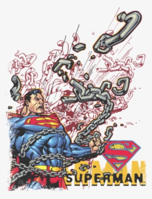 Superman Breaking Chains Juniors T-shirt - Superman