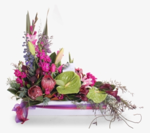 Modern Ceramic Trough Arrangement - Floral Design