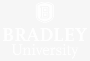 All White Logo Horizontal - Fanmats Collegiate Ncaa Bradley University Doormat