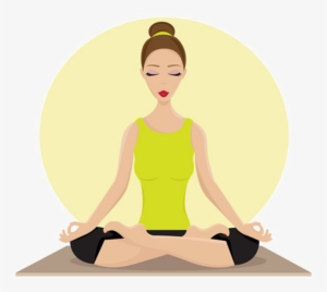 Woman Yoga Lotus Pose Animated Clipart Png Transparent - Imagen De Mujer Haciendo Yoga