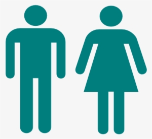 This Free Clipart Png Design Of Blue Man And Woman - Man And Woman Stick Figure