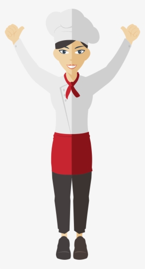 Woman Clipart Cook - Transparent Female Chef Clipart Png