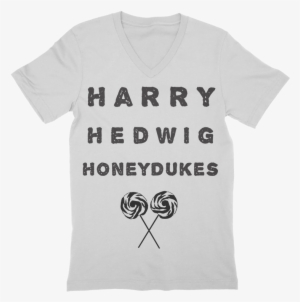 Harry Hedwig And Honey Dukes V-neck - Bible Verse T Shirts For Women