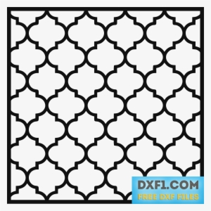 Moroccan Arabic Repeat Pattern Stencil - Stencil De Lineas