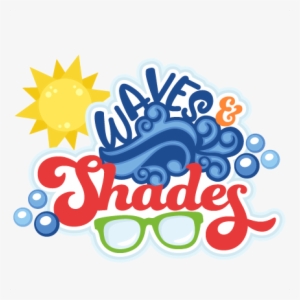 Waves & Shades Title Svg Scrapbook Cut File Cute Clipart - Scalable Vector Graphics