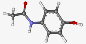 Acetaminophen Ball And Stick - Molécule Acétaminophène
