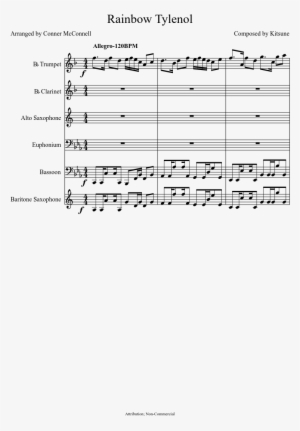 Rainbow Tylenol Sheet Music Composed By Composed By - Sheet Music