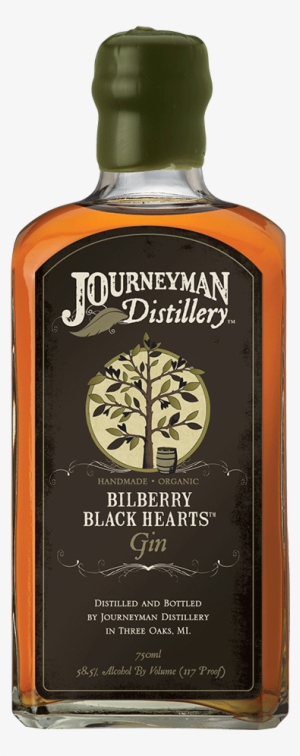 Bilberry Black Hearts Gin Barrel Aged - Journeyman Not A King Rye Whiskey