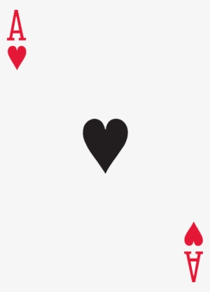 Ace Of Hearts Black - Ace Of Hearts Playing Cards