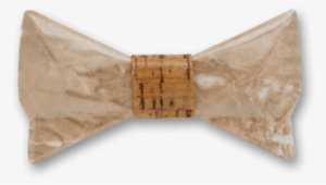 Ceramic In Marble Texture Khaki Bow Tie - Bow Tie