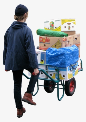 Moving Wheelbarrow Png Image - Street Vendors Cutout