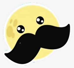 Emotions Emoticones Mostacho Amarillo Freetoedit - Amarillo